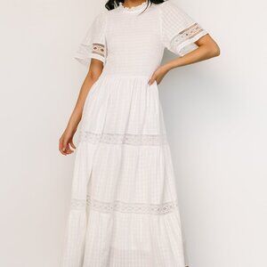 Baltic Born Loveland Geo Lace Maxi Dress | Off White Size MM